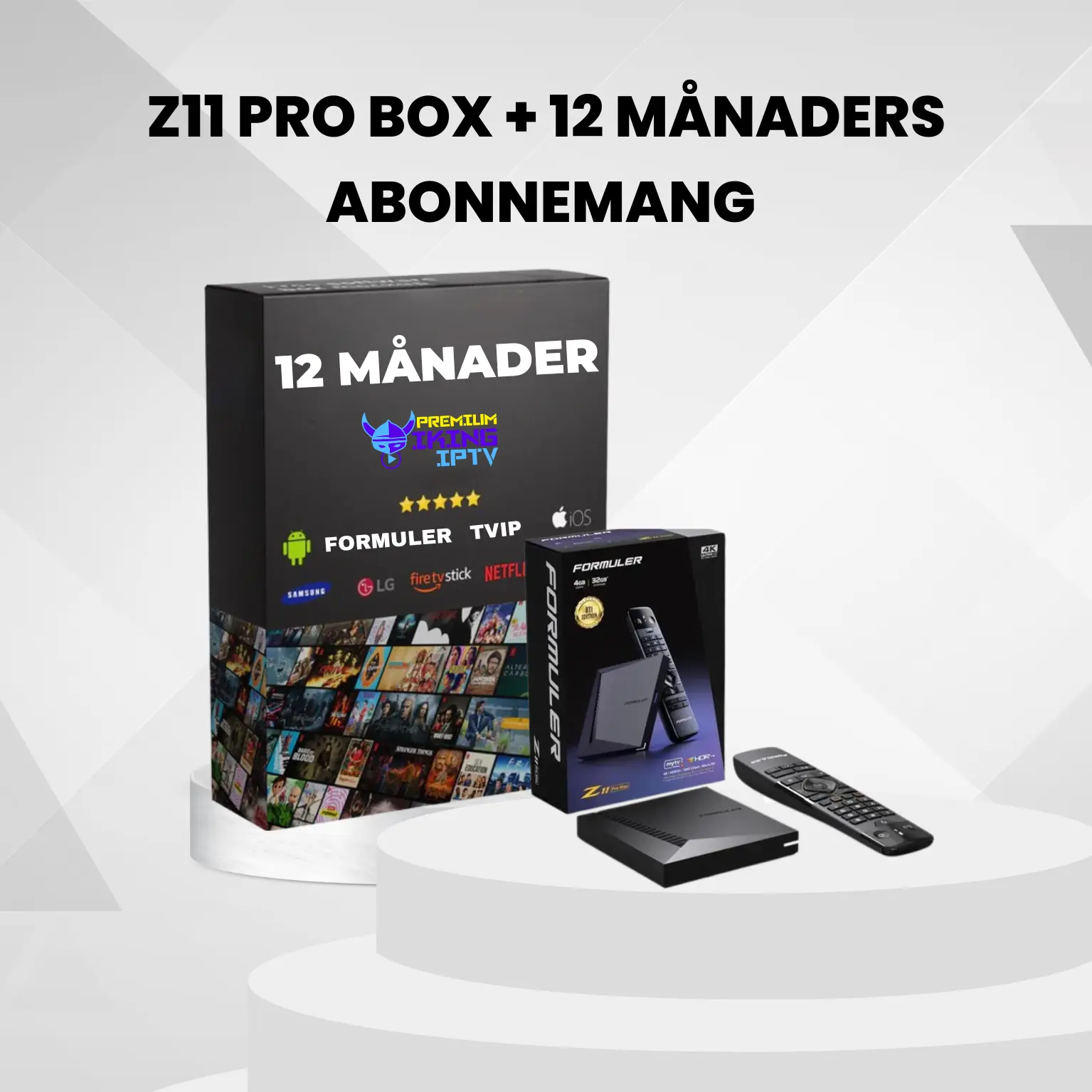 12 Månader IPTV och Formuler Z11 Pro Box erbjudande med Viking iptv