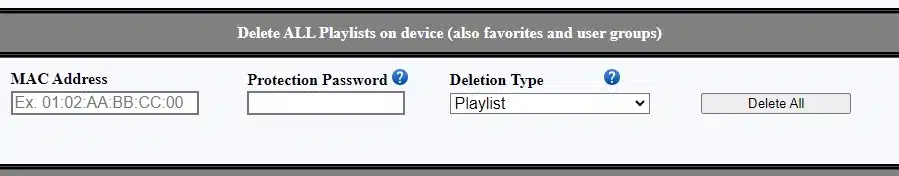 Delete ALL Playlists 