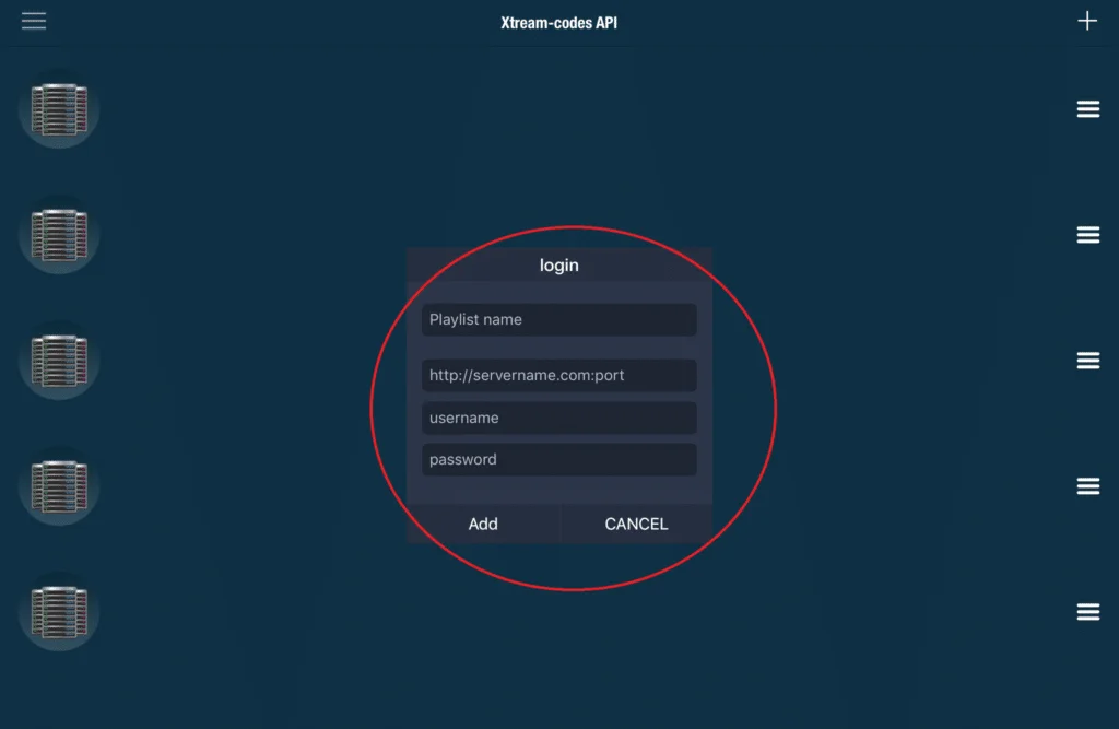 ange inloggningsuppgifterna för Viking IPTV